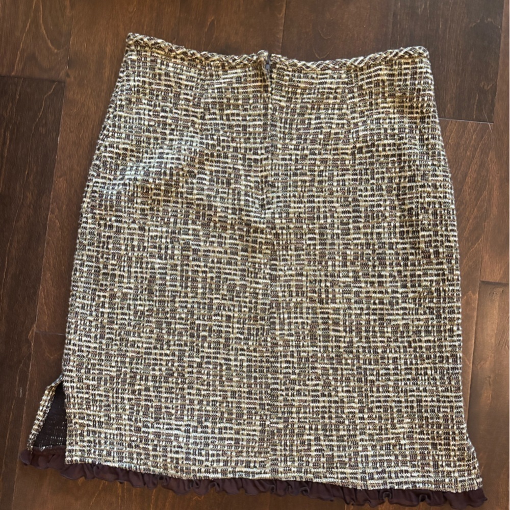My Michelle Tan and Brown Embellished Mini Pencil Skirt - Picture 3 of 5